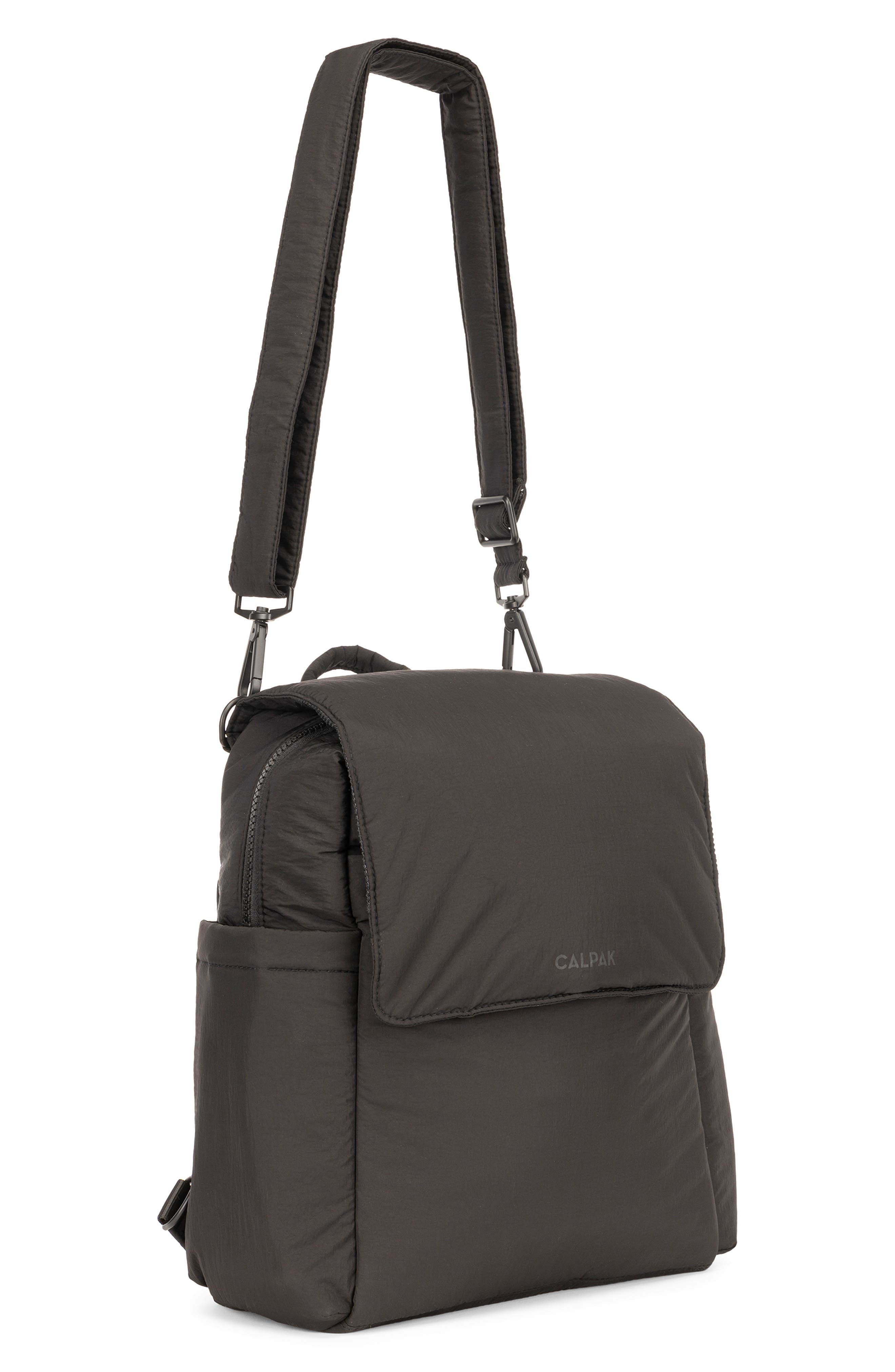 CALPAK Convertible Mini Diaper Backpack & Crossbody Bag, Alternate, color, Black