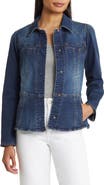 Wit & Wisdom Peplum Denim Jacket
