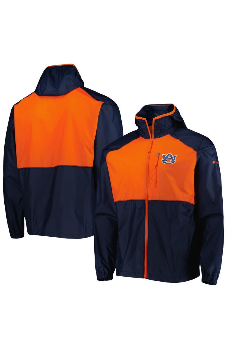 Columbia Men's Columbia Navy Auburn Tigers Flash Forward Full-Zip Windbreaker Jacket, Main, color, Navy