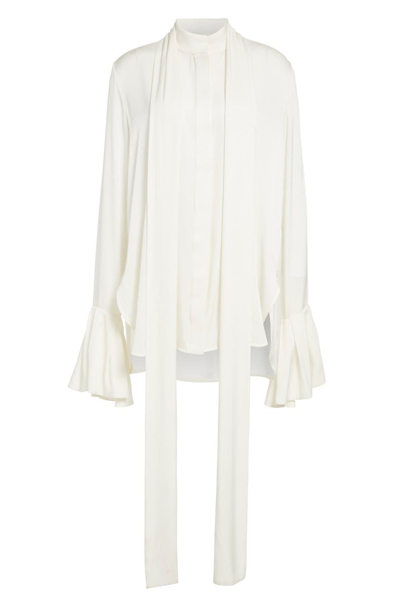 Ellery Little Me Ruffle Sleeve Blouse, Alternate, color, 