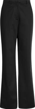 Emporio Armani Straight Leg Cotton Blend Pants