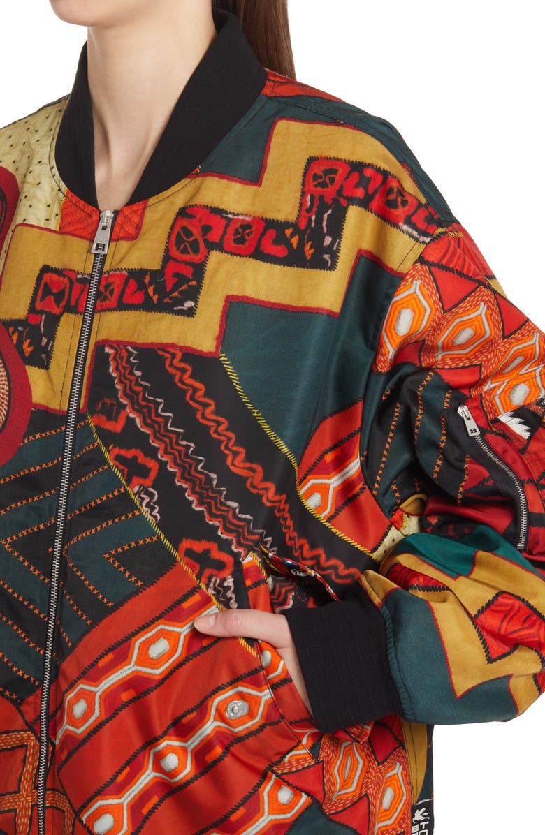 Etro Vanessa Oversize Reversible Bomber Jacket, Alternate, color,