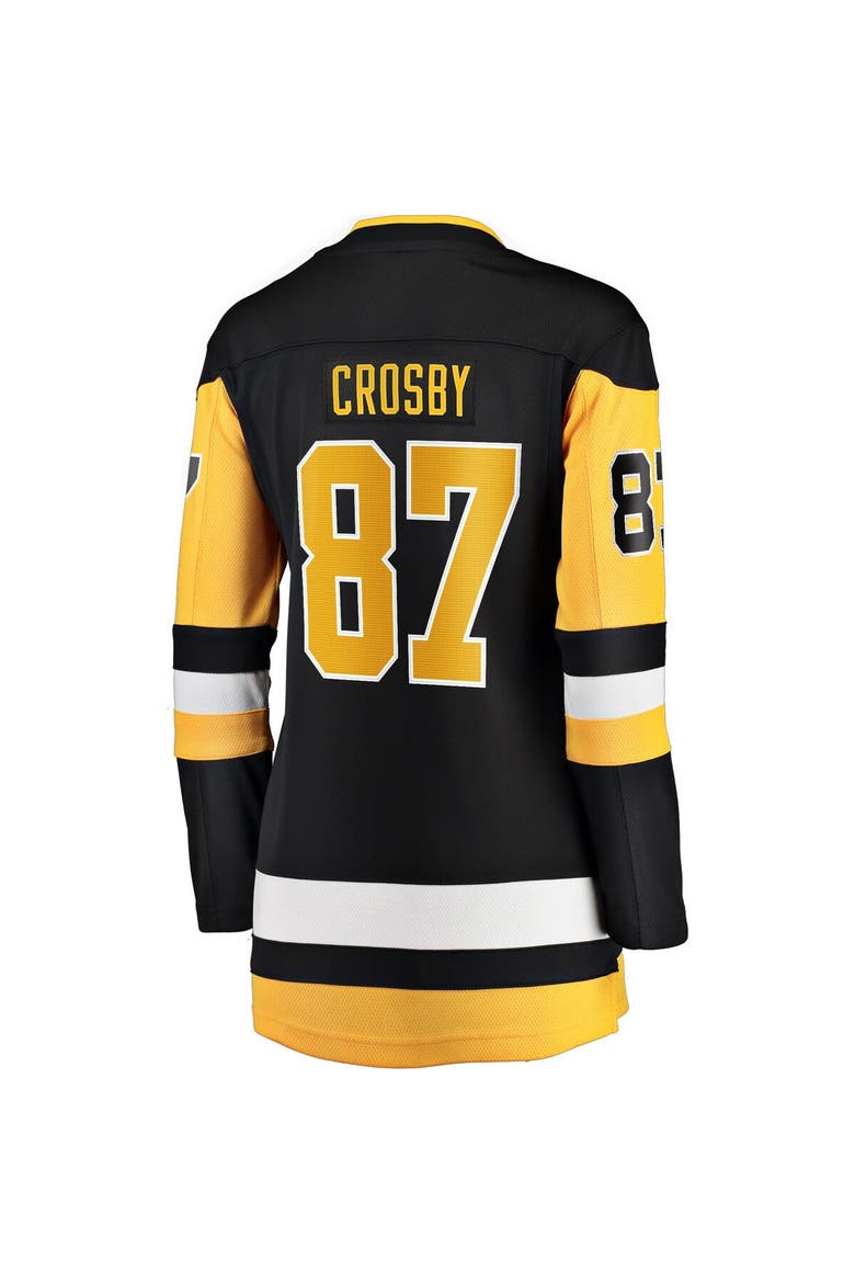 Women's Fanatics Sidney Crosby Black Pittsburgh Penguins Captain Patch Home Breakaway Jersey, Alternate, color, Black
