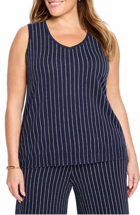 NIC+ZOE Destination Stripe Sweater Tank