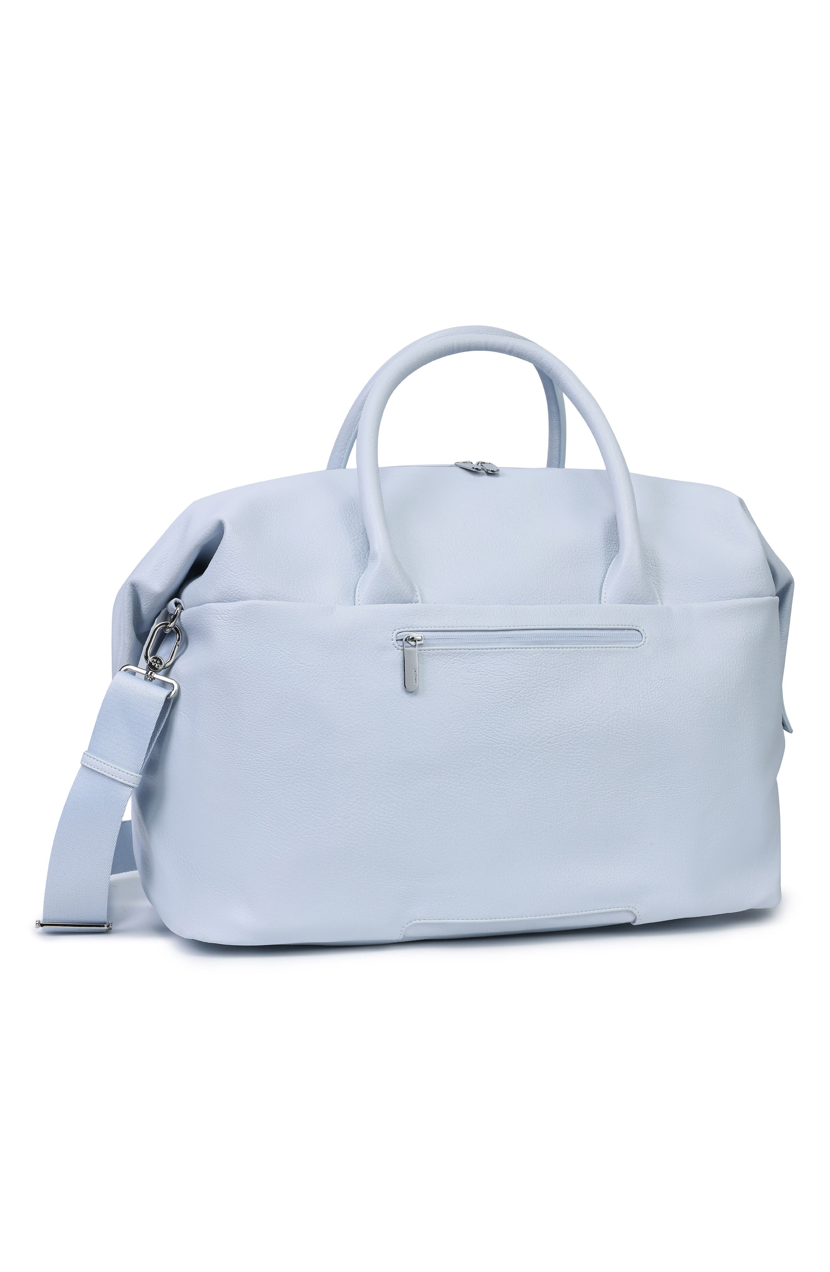 Nostos Faux Leather Weekend Travel Bag, Alternate, color, AITHER BLUE