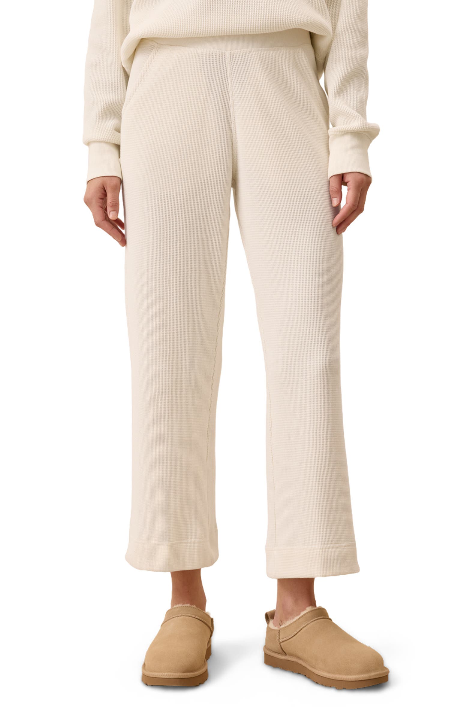 Thermal Waffle Wide Leg Pant - image 4