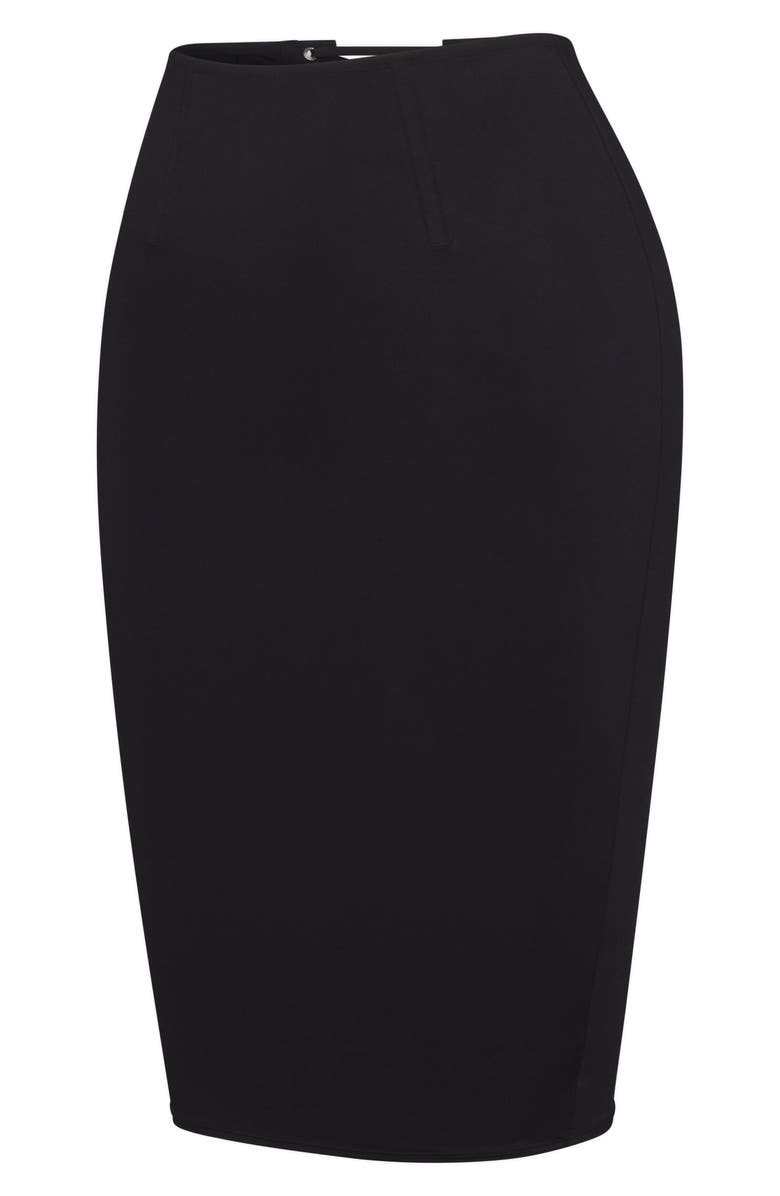 SAVAGE X FENTY Loveline Lace-Up Skirt, Alternate, color, Black Caviar