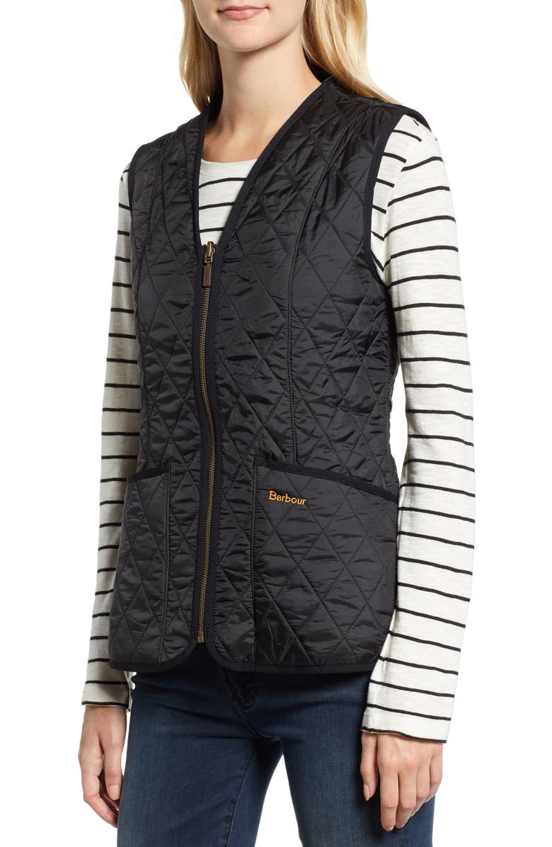 Barbour Betty Quilted Fleece Lined Vest, Alternate, color,