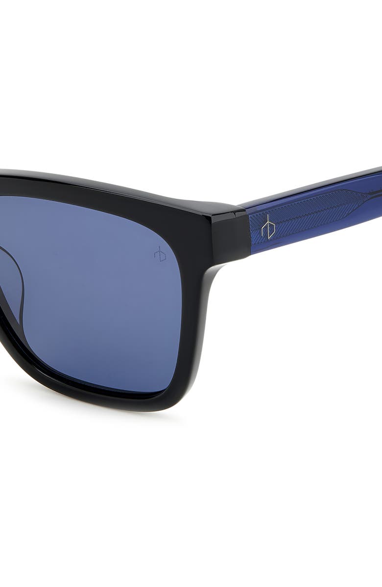rag & bone 54mm Rectangular Sunglasses, Alternate, color, 