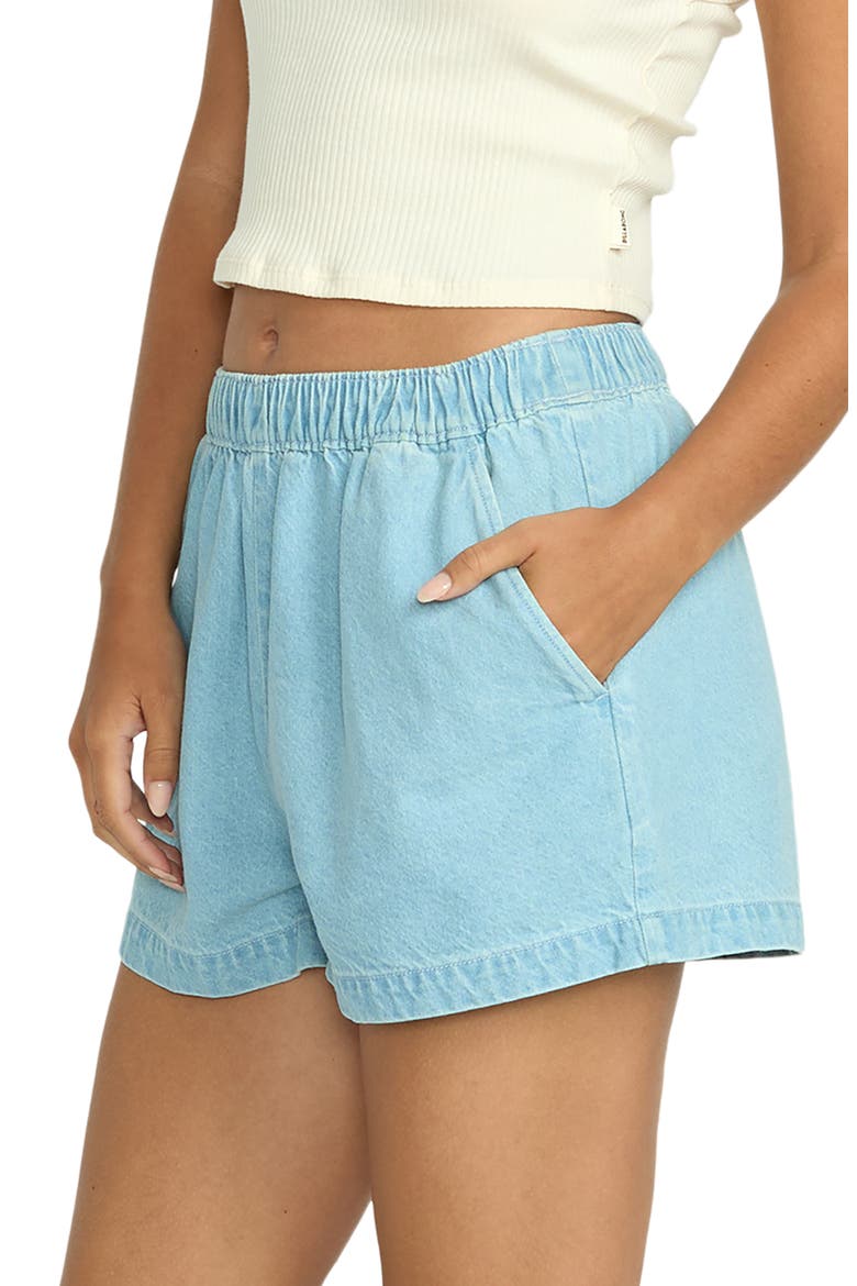 Sea Ya Denim Shorts, Alternate, color, SALT BLUE