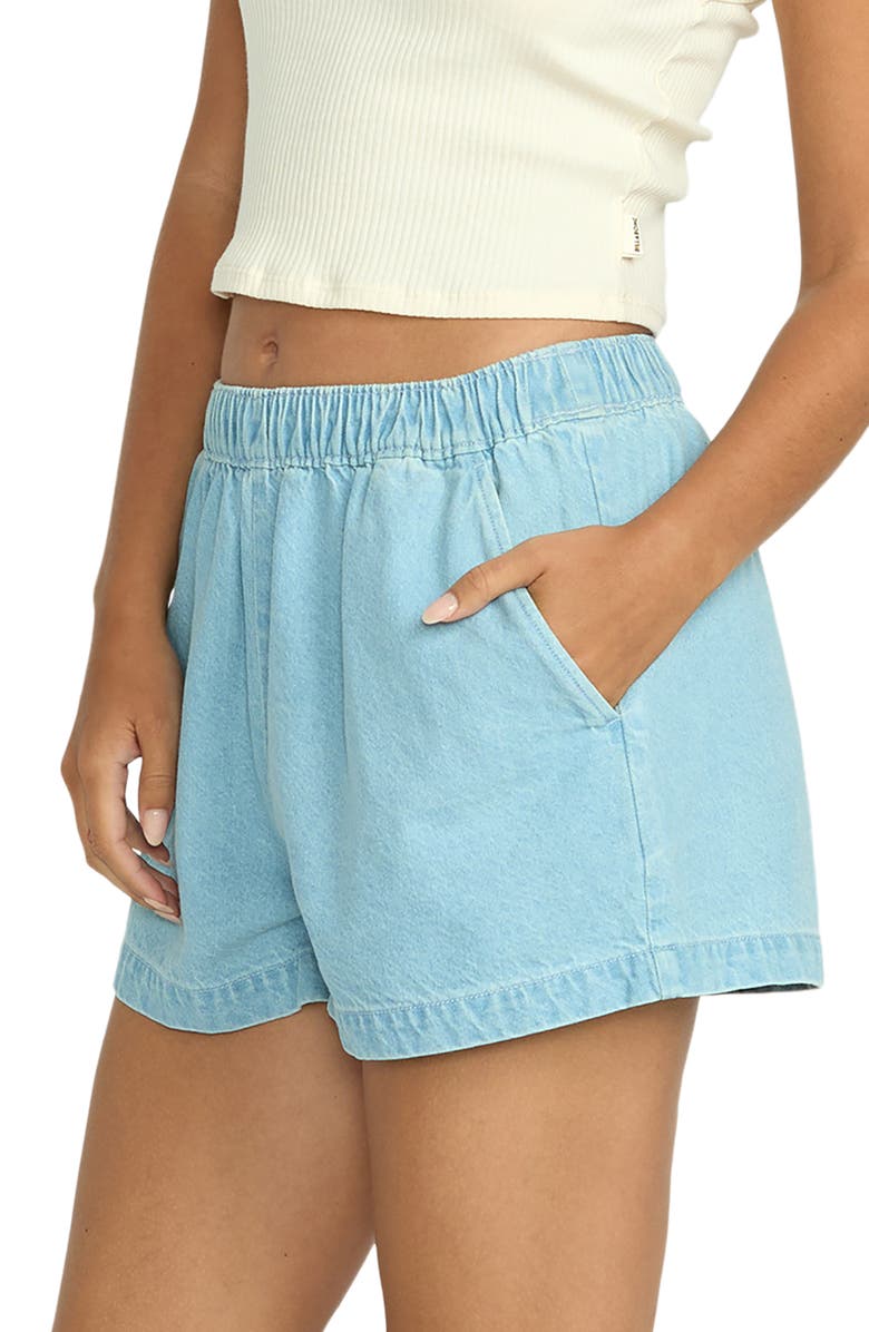 Billabong Sea Ya Denim Shorts, Alternate, color, Salt Blue
