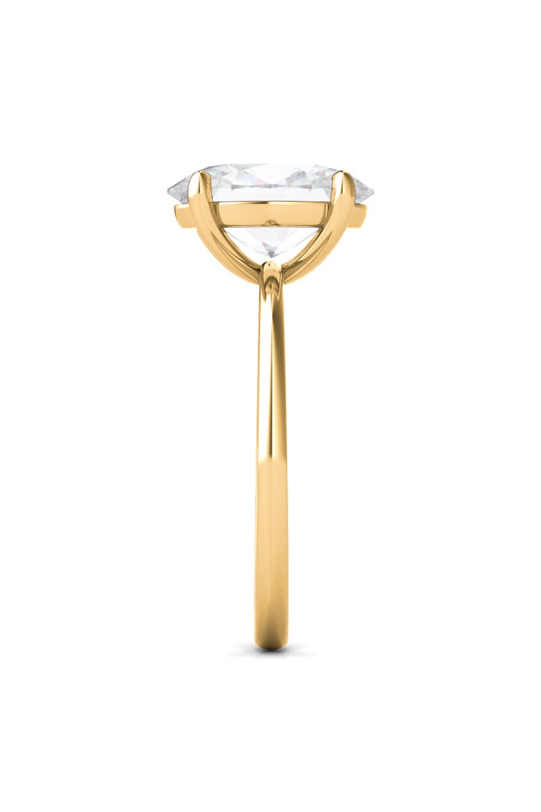 Oval Cut Lab Created Diamond Ring, Alternate, color, 3.00 CTW 18K YELLOW GOLD