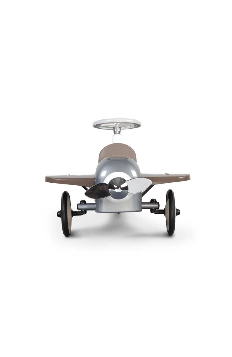 Baghera Speedster Plane Ride-On, Alternate, color, Glossy Metallic Silver