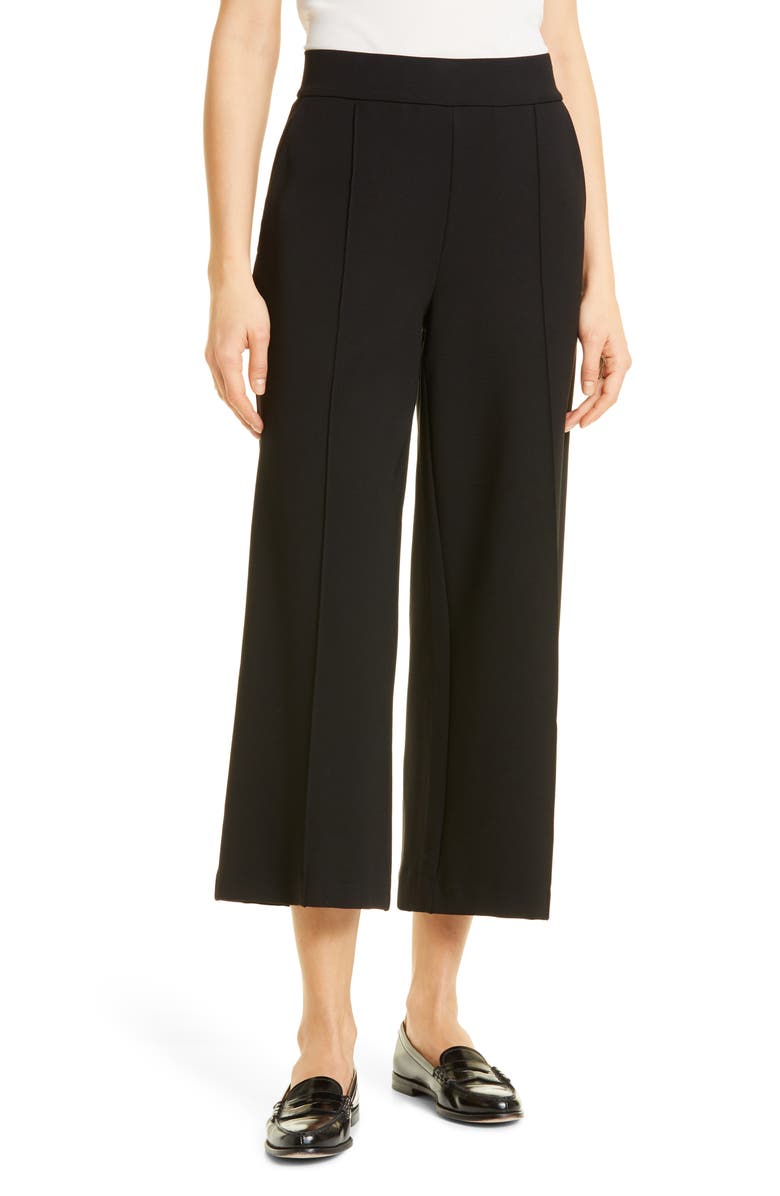 Masai Copenhagen Piana Pintuck Pleat Pull-On Pants, Main, color, Black