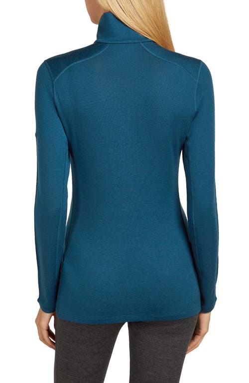 Icebreaker 260 Oasis Tech Merino Wool Half Zip Pullover In Green