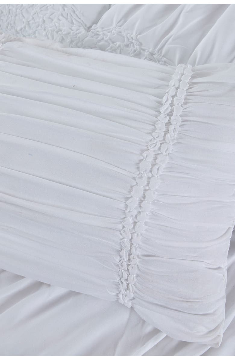 Modern Threads Ashley White Textured Microfiber 7-Piece Comforter Set, Alternate, color,