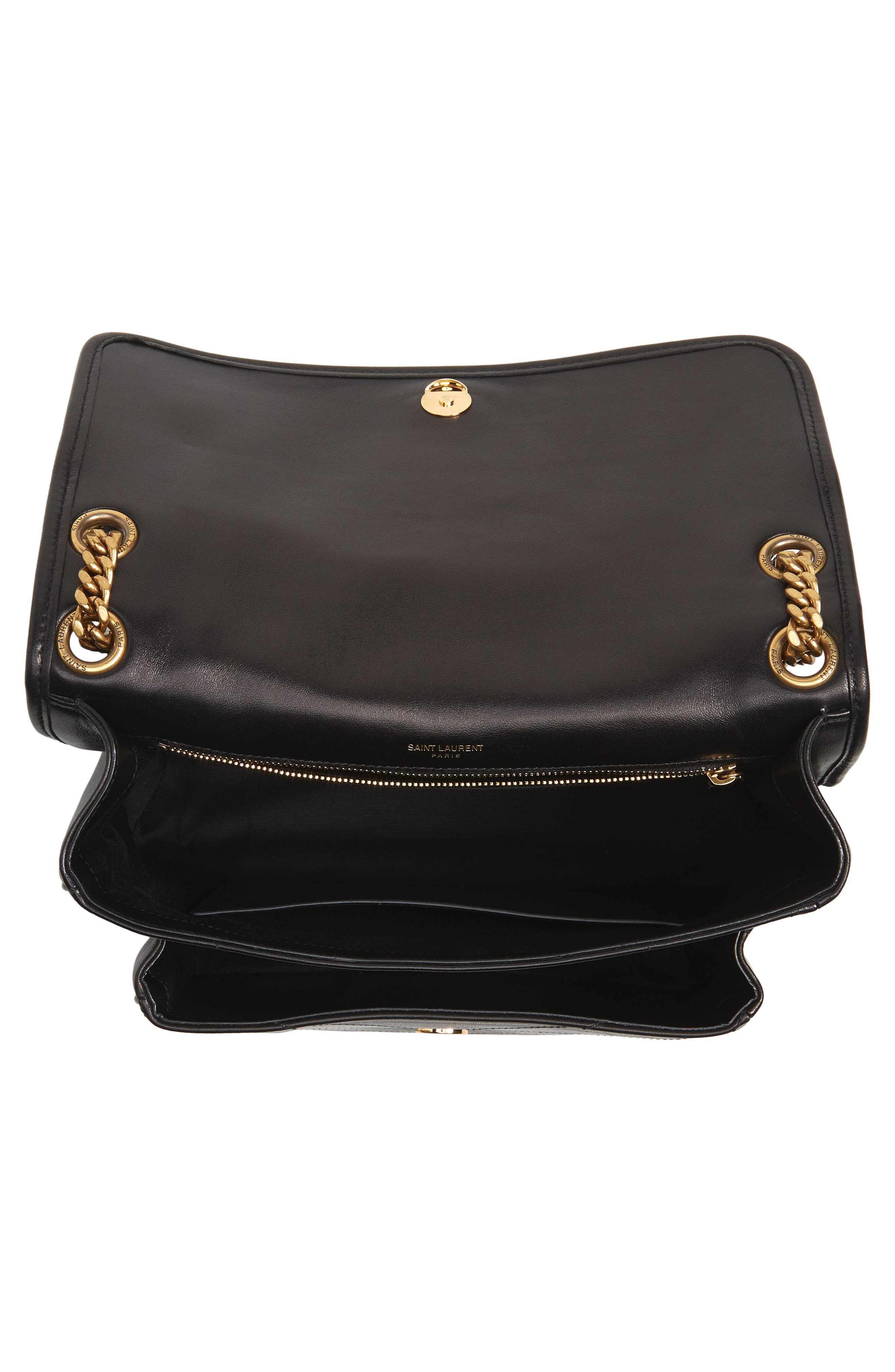 Saint Laurent Medium Niki Lambskin Leather Shoulder Bag, Alternate, color, 