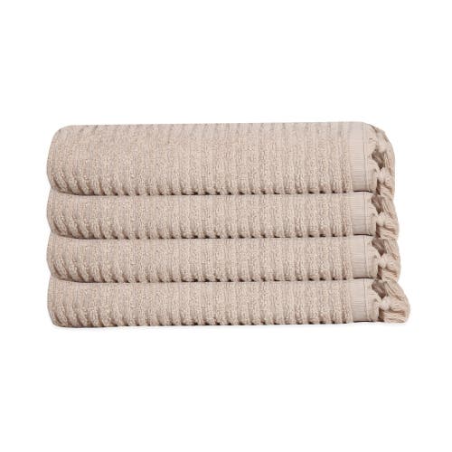 Olive And Linen Olive & Linen Ribbed Loom Terry Hand Towel Bundle
