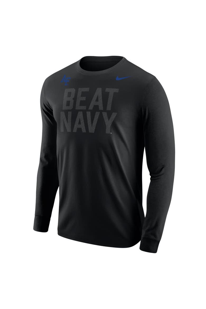 Men's Nike Black Air Force Falcons APLS Fighting Falcon Collection Rivalry Long Sleeve T-Shirt, Alternate, color, Black
