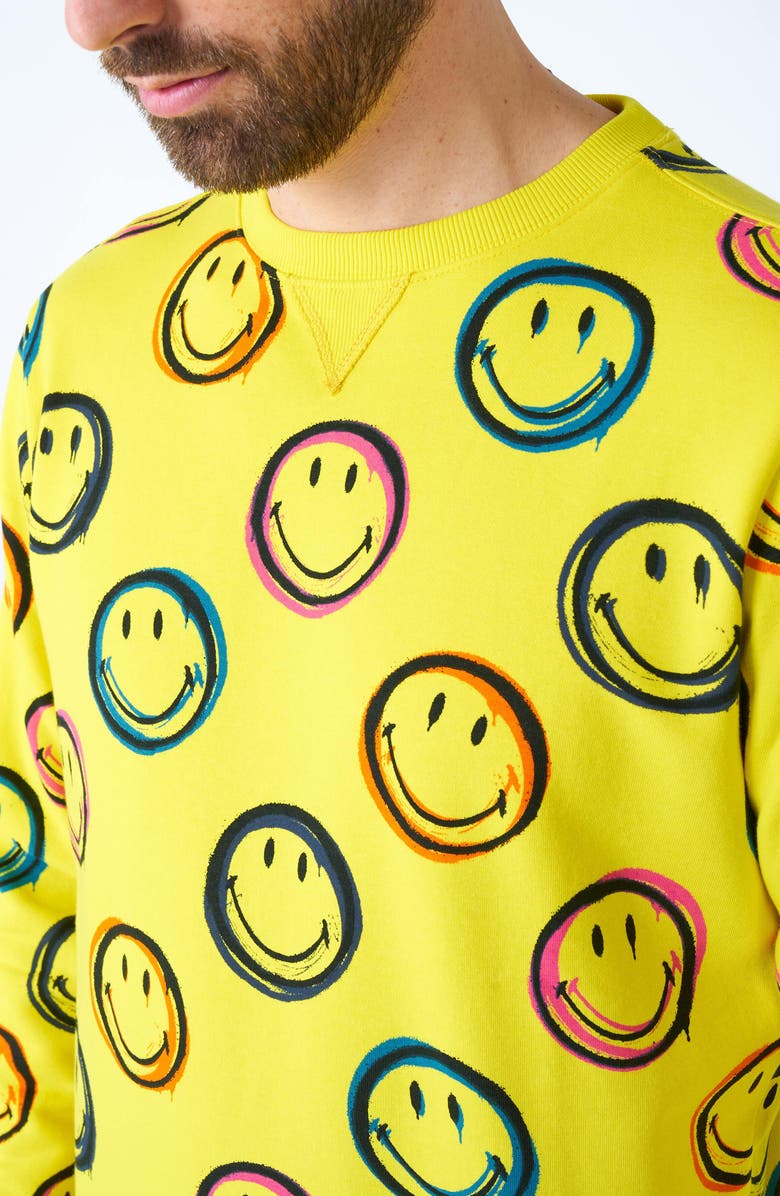 OppoSuits Smiley Smudge Graphic Sweatshirt, Alternate, color, 