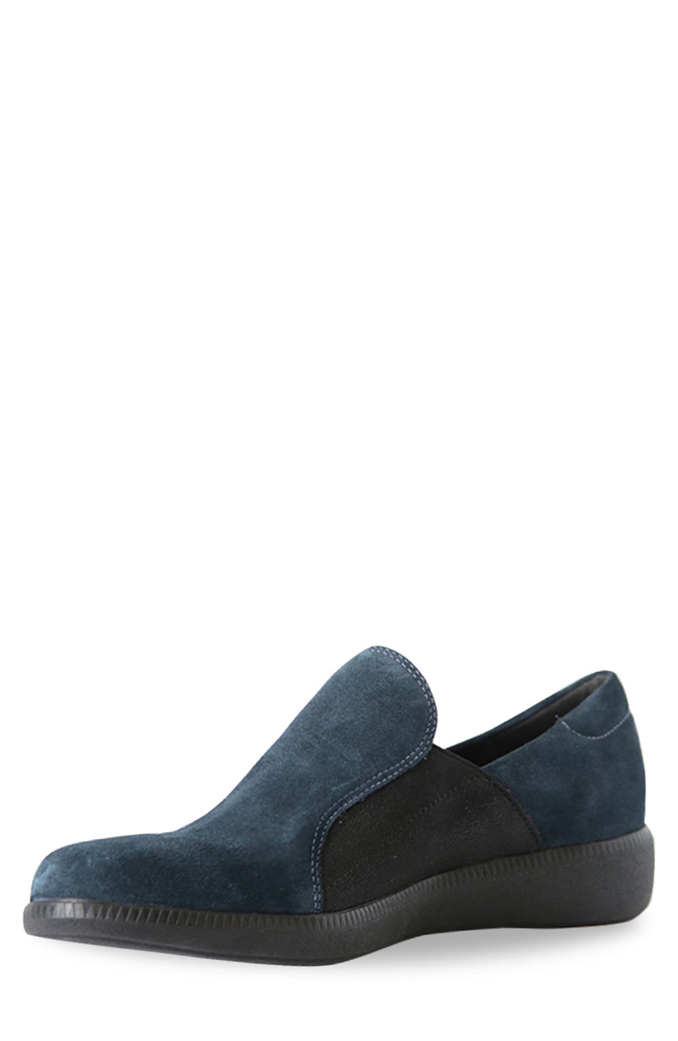 Clay Wedge Slip-On Sneaker, Alternate, color, NAVY