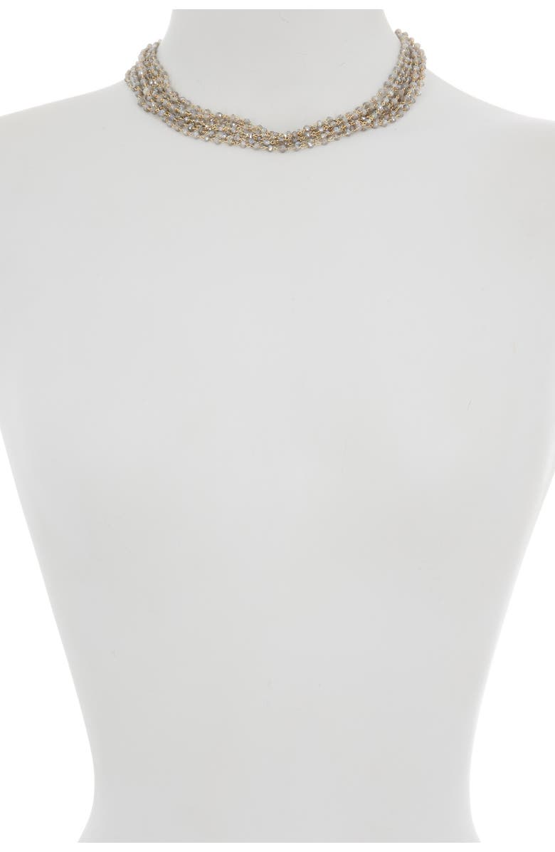 FOREVER CREATIONS USA INC 18K Gold Vermeil Sterling Silver Labradorite Necklace, Alternate, color, 