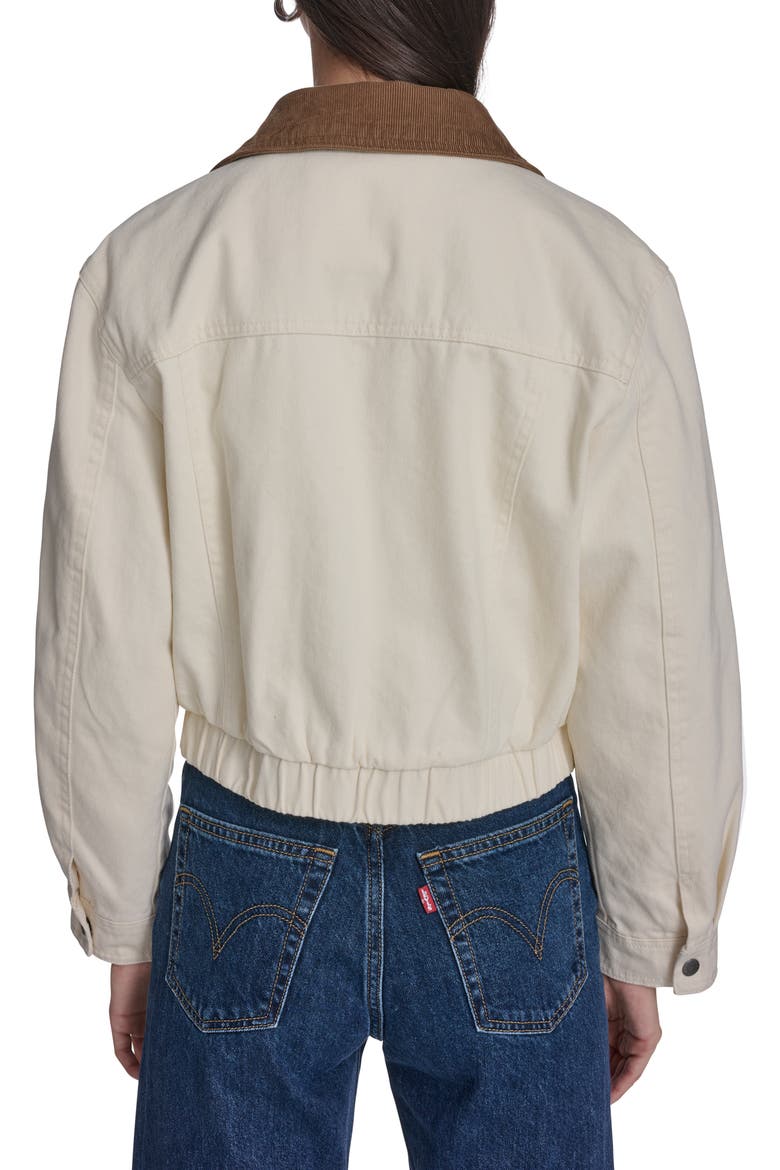 Corduroy Collar Chore Jacket, Alternate, color, ECRU