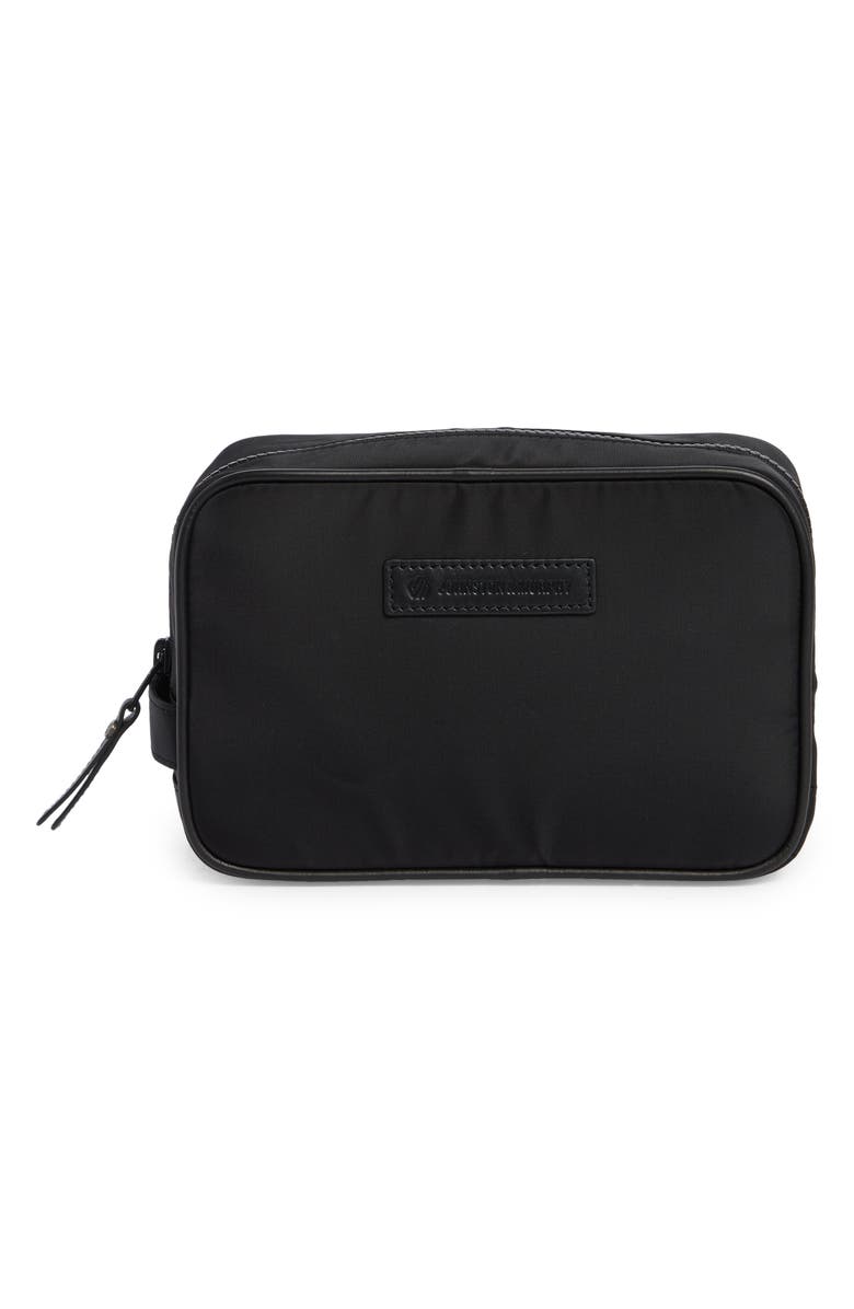 Johnston & Murphy Nylon Travel Dopp Kit, Main, color, Black