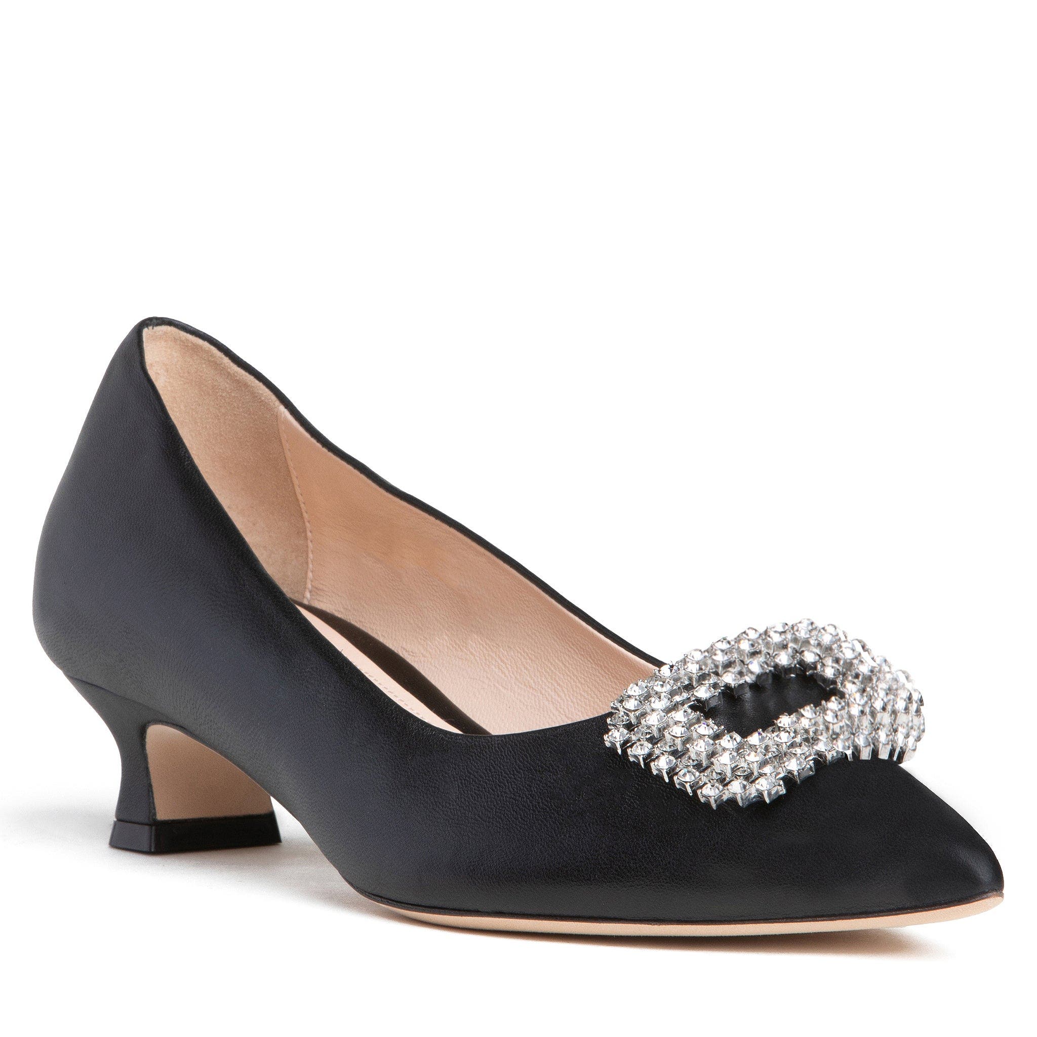 BEAUTIISOLES Elsie Low Heel Pump, Main, color, Black