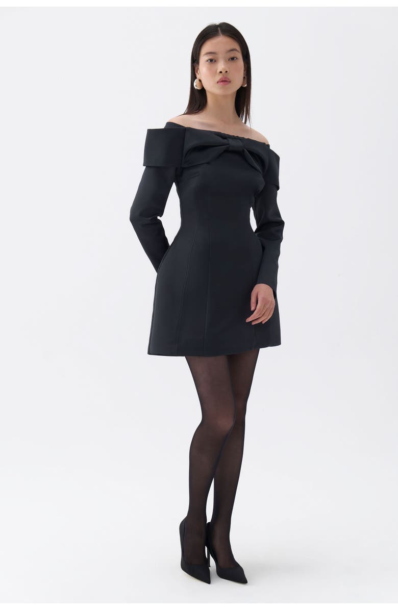 Nocturne Off the Shoulder Minidress, Alternate, color,