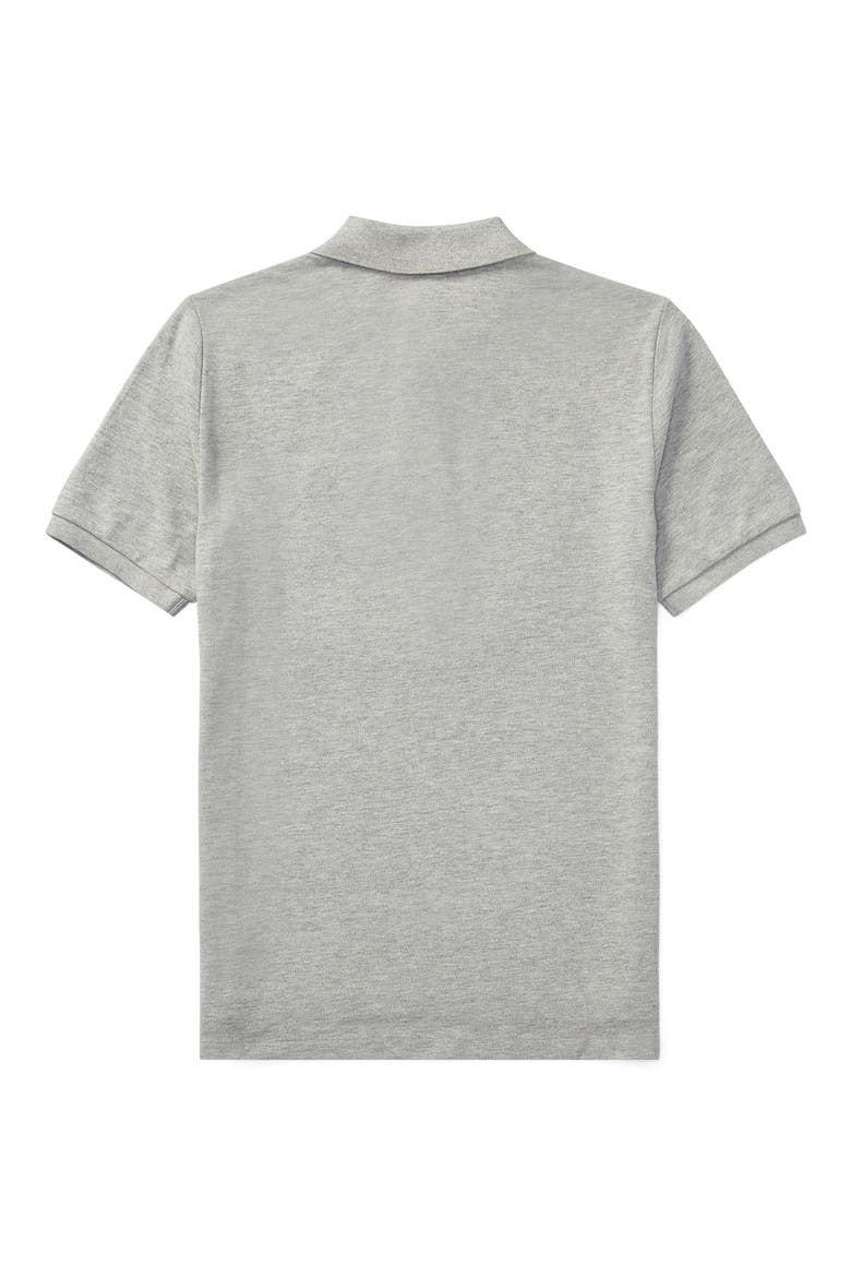 Kids' The Iconic Mesh Polo, Alternate, color, GREY HEATHER