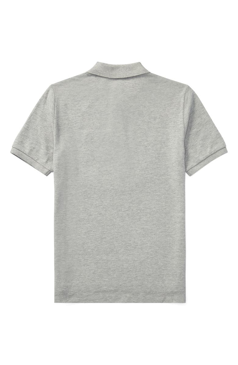 Polo Ralph Lauren Kids' The Iconic Mesh Polo, Alternate, color, Grey Heather
