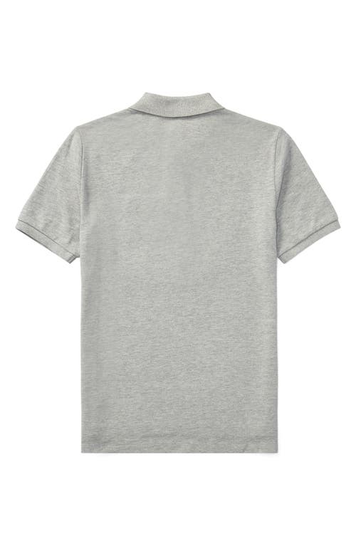 Polo Ralph Lauren Short-sleeve Logo Embroidery Polo Shirt In Gray