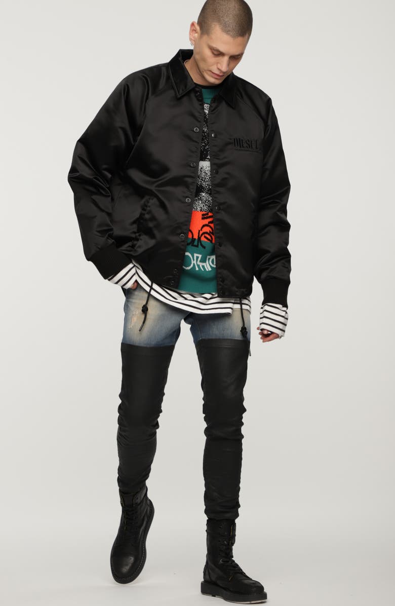 DIESEL<sup>®</sup> J-AKIO Logo Embroidered Jacket, Alternate, color, 