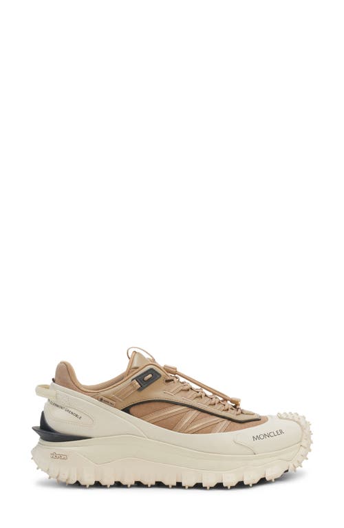 Moncler Trailgrip Gore-tex® Waterproof Low Top Hiking Sneaker In Beige