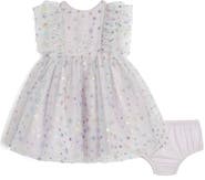 Pippa & Julie Fallon Metallic Star Sleeveless Tulle Dress & Bloomers