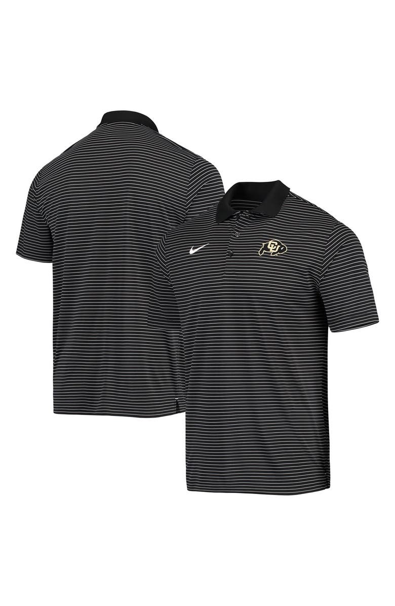 Nike Men's Nike Black Colorado Buffaloes Stadium Stripe Primary Logo Performance Polo, Main, color, 