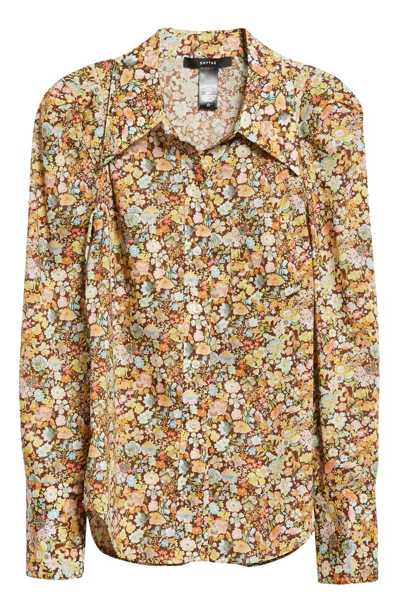 Smythe Patch Pocket Box Pleat Button-Up Shirt, Alternate, color, 