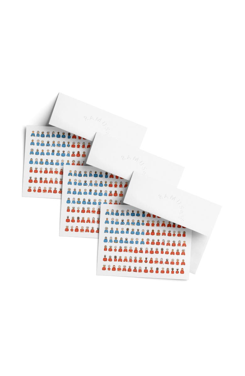 Ramus & Co Flag Greeting Card Pack (3ct) "USA People Flag", Main, color, Multi-Pack