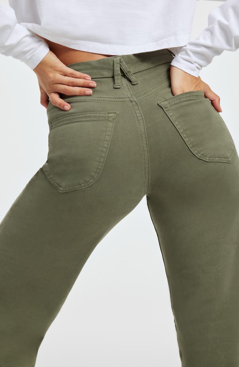 Good American Good Waist Palazzo Jeans, Alternate, color, Fern002