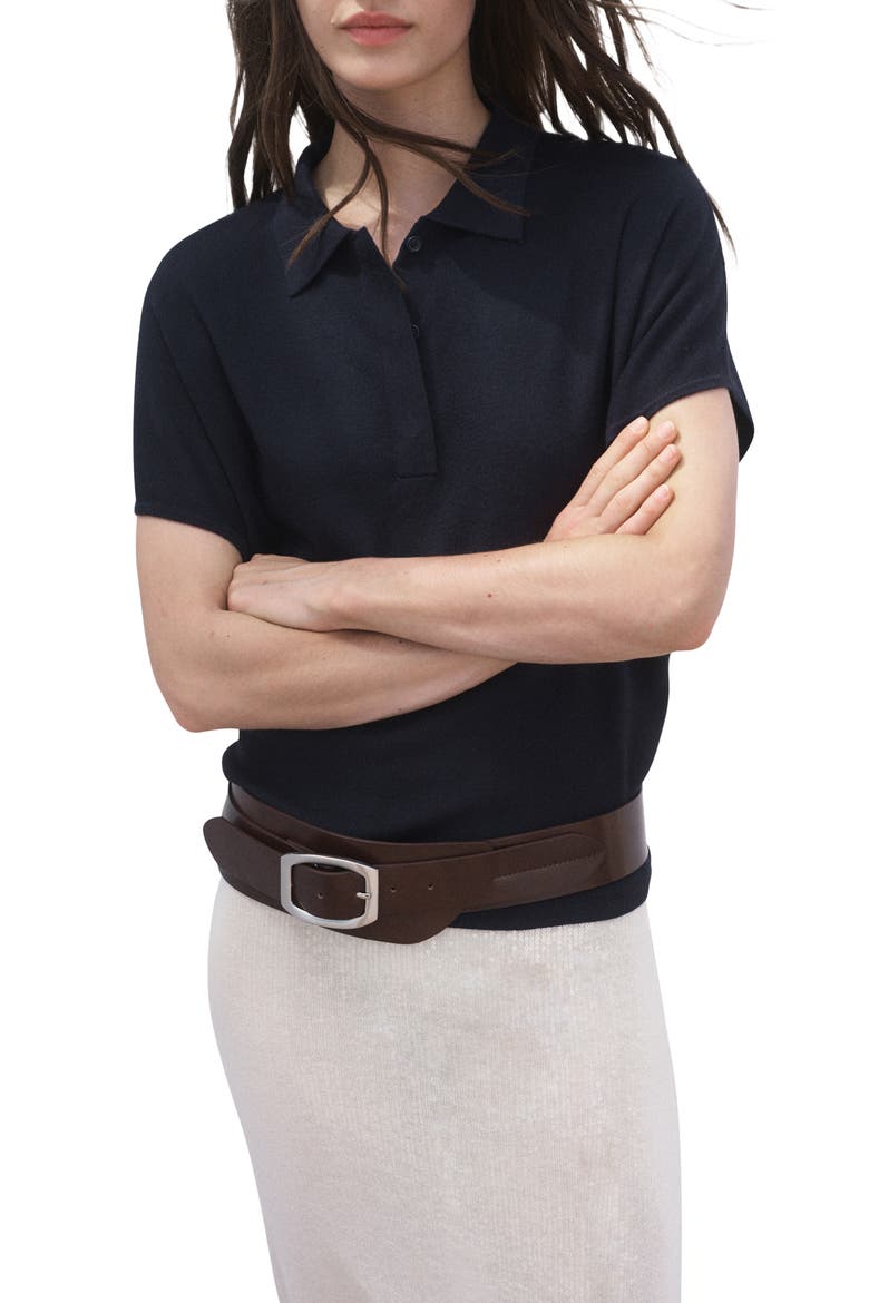 Polo Sweater, Main, color, NAVY