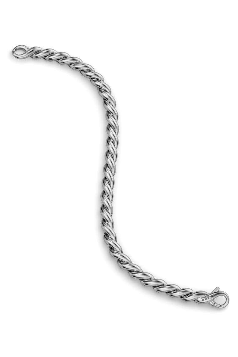 Sculpted Cable Chain Bracelet, Alternate, color, SILVER