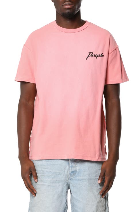 Textured Inside Out Cotton Graphic T-Shirt