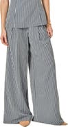 English Factory Stripe Wide Leg Pants