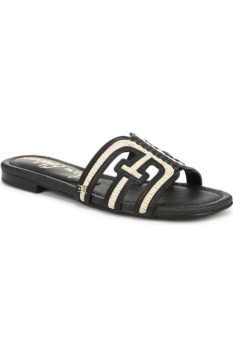 Sam Edelman Bay Slide Sandal, Main, color, Linen/ Black