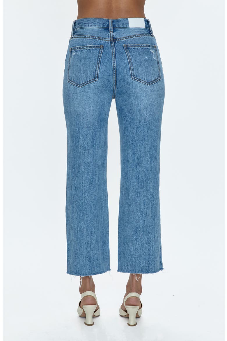 Cassie High Waist Crop Jeans, Alternate, color, BUSHWICK DISTRESSED