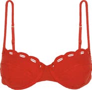 ViX Paula Hermanny Naya Nissi Cotton Eyelet Underwire Bikini Top