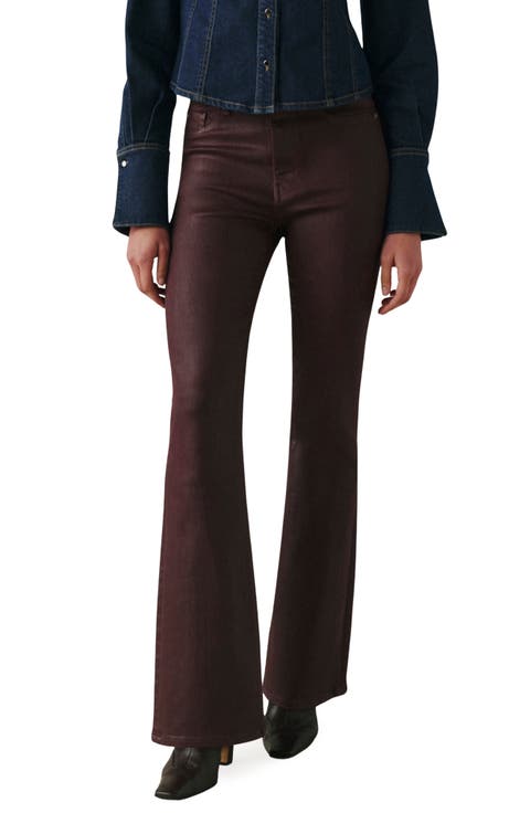 Austin High Waist Coated Bootcut Jeans