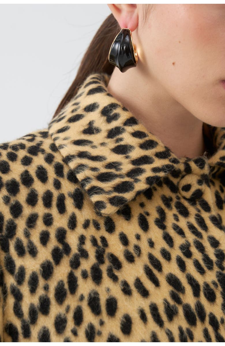 Nocturne Leopard Print Crop Jacket, Alternate, color, 