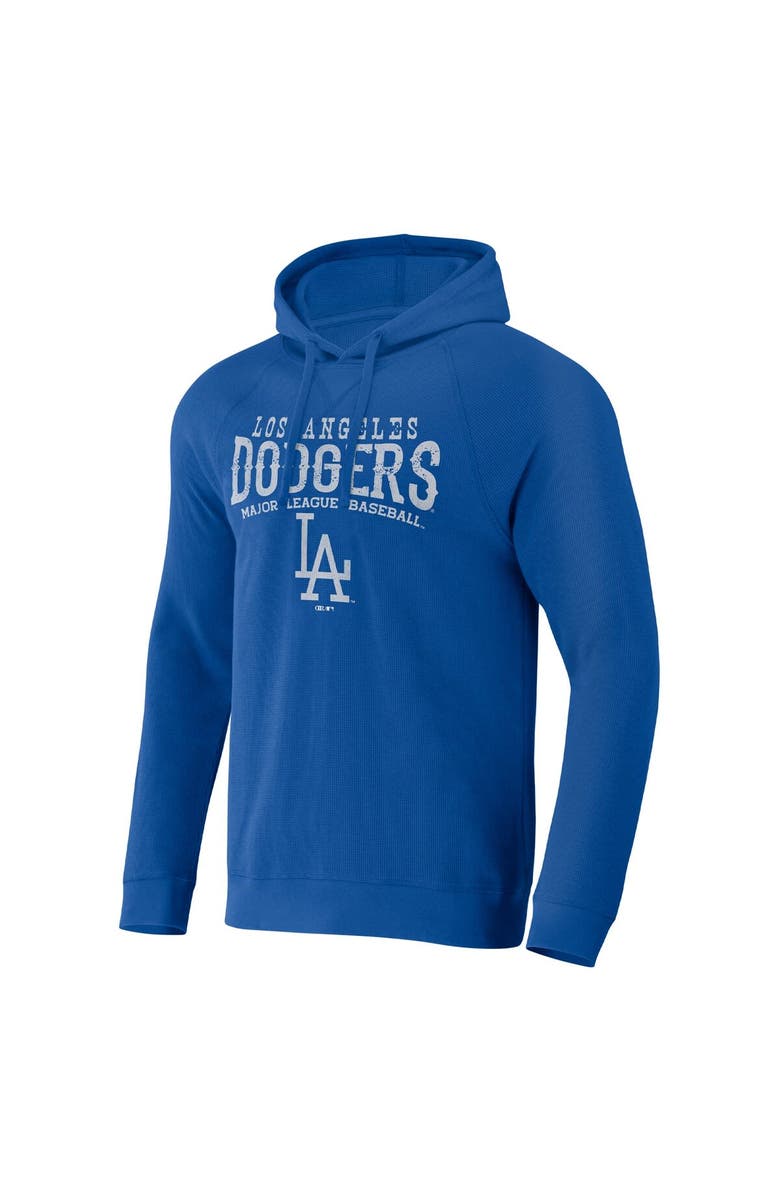 Darius Rucker Collection by Fanatics Men's Darius Rucker Collection by Fanatics Royal Los Angeles Dodgers Waffle-Knit Raglan Pullover Hoodie, Alternate, color,